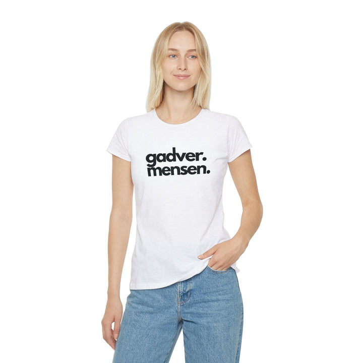 "Gadver. Mensen." T-shirt. Dames - Wit