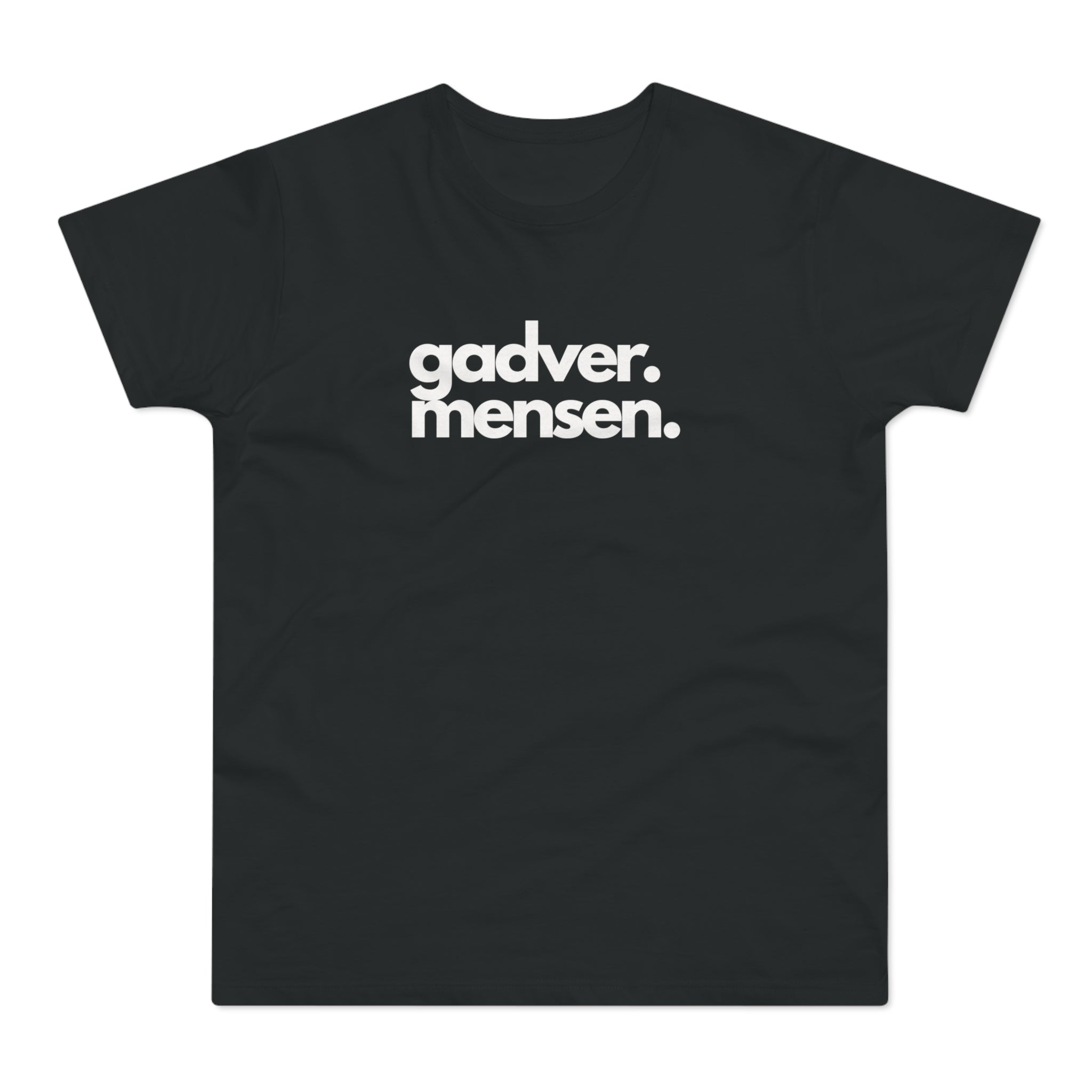 "Gadver. Mensen." T-shirt. Heren - Zwart