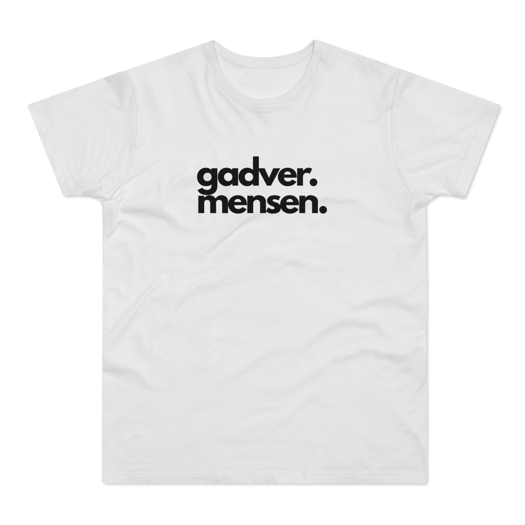 "Gadver. Mensen." T-shirt. Heren - Wit